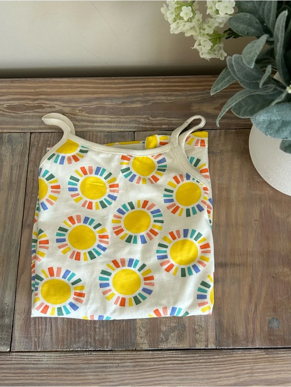 Hanna Andersson Sunburst Print Toddler Flounce Tank Dress ☀️🆕 - Picture 6 of 6